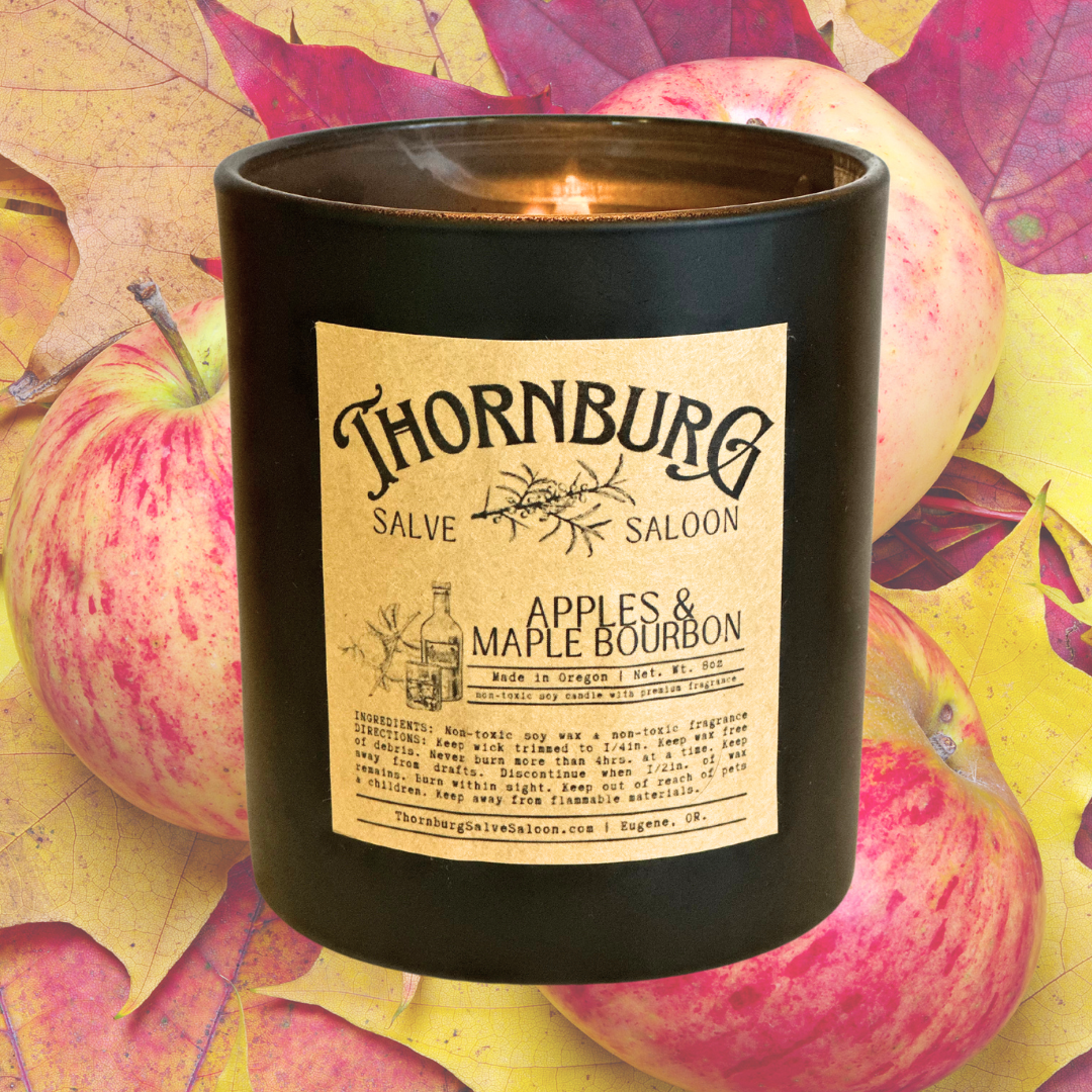 Apples & Maple Bourbon | 8oz Coconut Wax Non-Toxic Candle